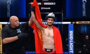 Кыргызстанец Муртазали Магомедов победил в дебютном бою в UFC и получил бонус $100 тыс.