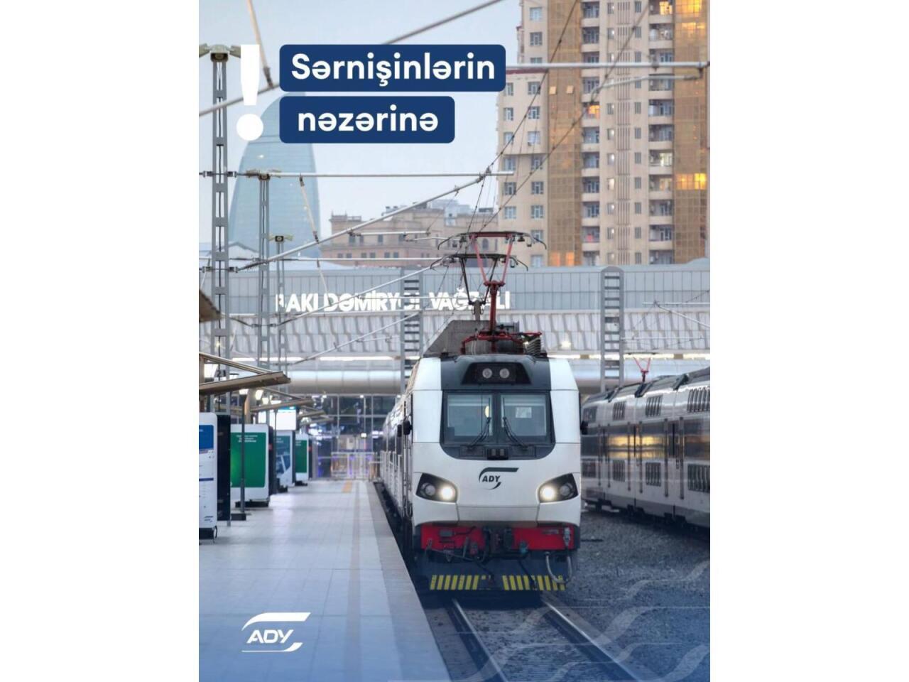 Bakı–Balakən qatarlarının hərəkəti dayandırılır