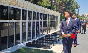 ABŞ Konqresinin nümayəndə heyəti Şəhidlər xiyabanını ziyarət edib