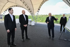 Президенты Азербайджана и Туркменистана посмотрели разрушенные места города Физули