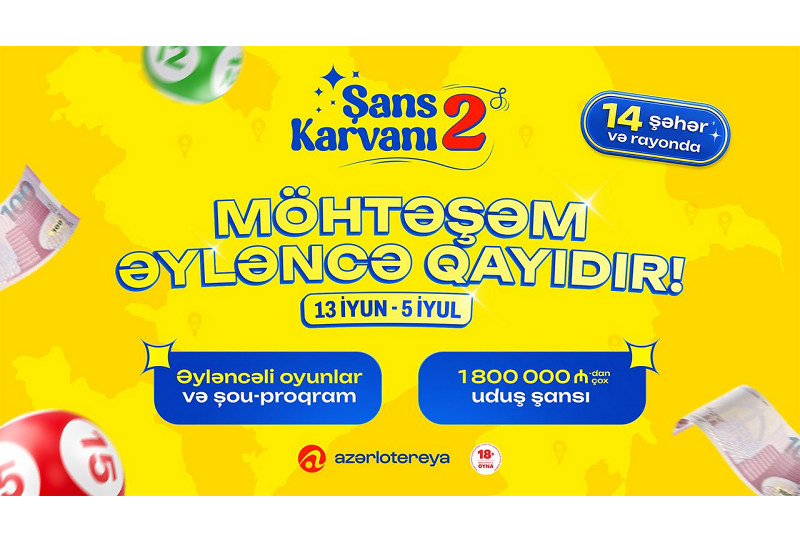 “Azərlotereya” ilə möhtəşəm əyləncə geri qayıdır!