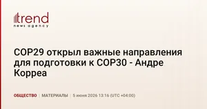COP29 открыл важные направления для подготовки к COP30 - Андре Корреа