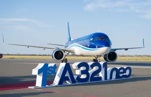 Первый самолет нового поколения Airbus A321neo авиакомпании AZAL прибыл в Баку