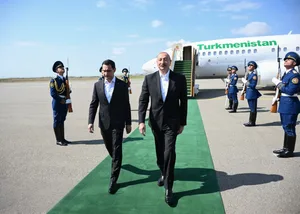 Президент Туркменистана прибыл в Физулинский район