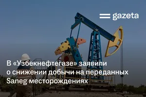 В «Узбекнефтегазе» заявили о снижении добычи на переданных Saneg месторождениях