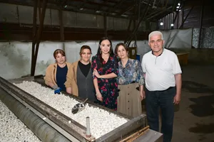 Лейла Алиева ознакомилась с деятельностью ОАО "Азерипек"