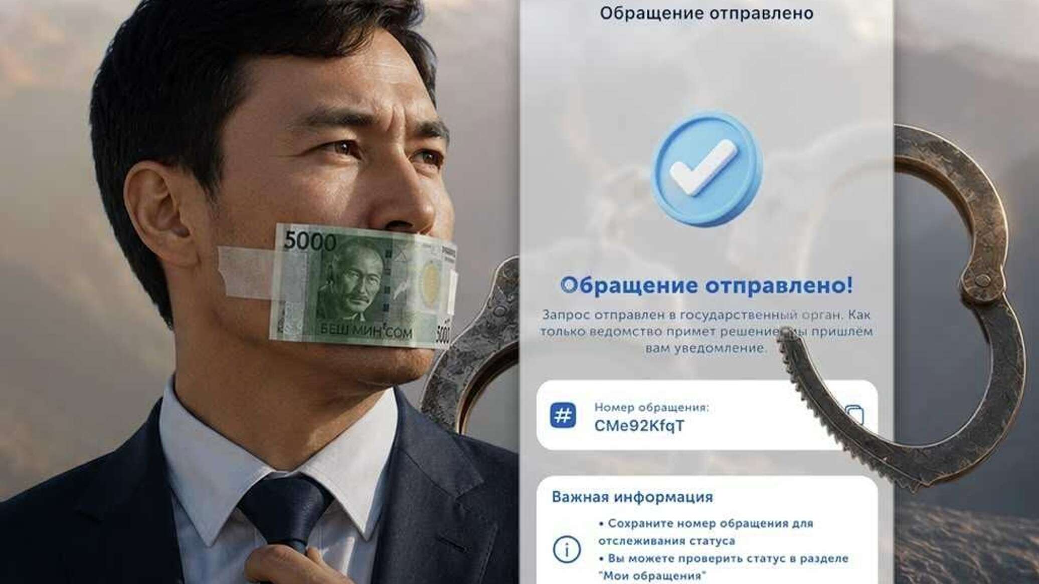 Сообщить о коррупции теперь можно через приложение "Түндүк"