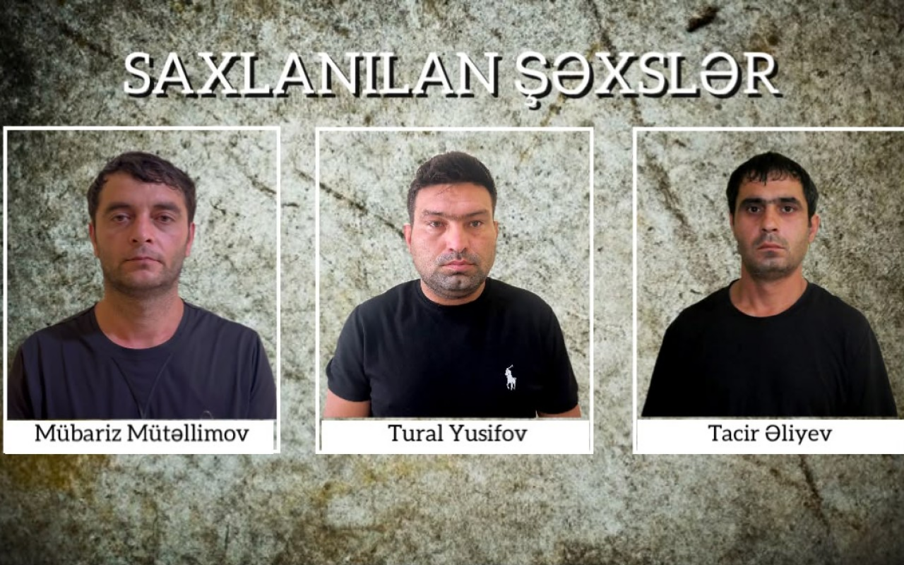 Şirvanda 34 min manatlıq naqil oğurlayan üç nəfər
