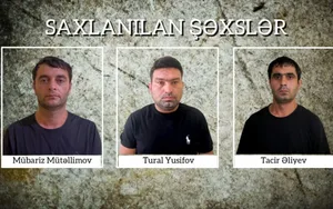 Şirvanda 34 min manatlıq naqil oğurlayan üç nəfər