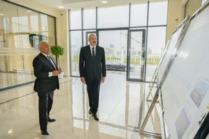 Президент принял участие в открытии подстанции «Ени Сангачал»-ФОТО