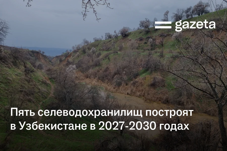 Пять селеводохранилищ построят в Узбекистане в 2027—2030 годах