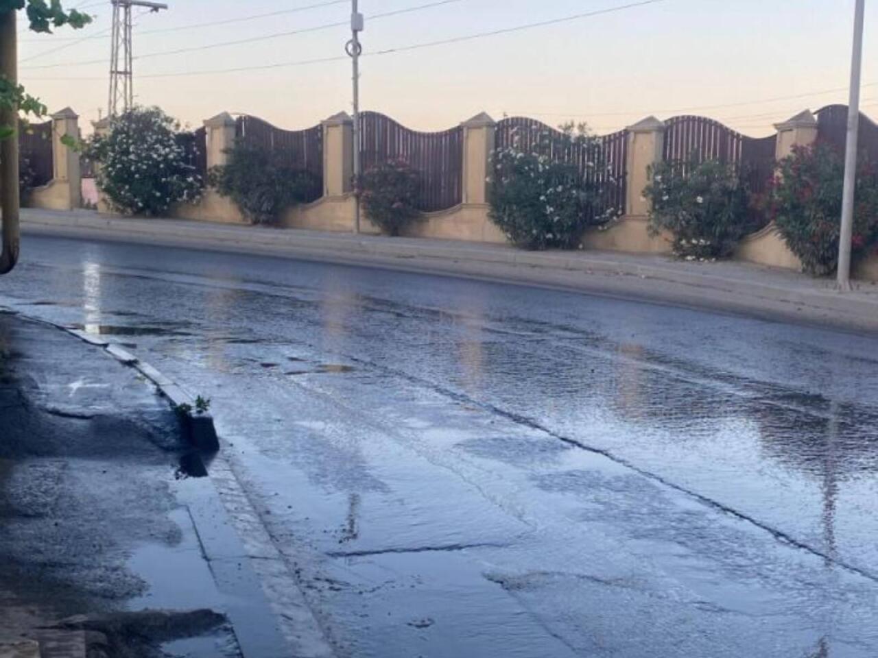 Bu qəsəbədə su borusu partladı