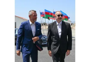 Prezident İlham Əliyev və Slovakiya Prezidenti Peter Pelleqrini Ağdamın Baş Qərvənd kəndində görülən işlərlə tanış olublar