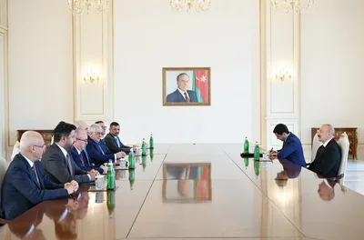 Президент Ильхам Алиев принял делегацию во главе с председателем ВНСТ
