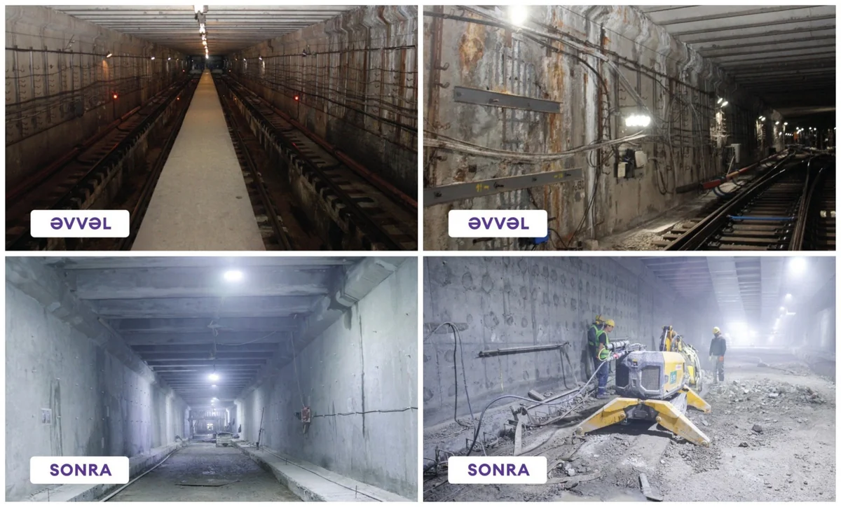 "Həzi Aslanov" metrostansiyasında görülən işlərə dair son vəziyyət açıqlanıb