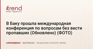 В Баку прошла международная конференция по вопросам без вести пропавших (Обновлено) (ФОТО)