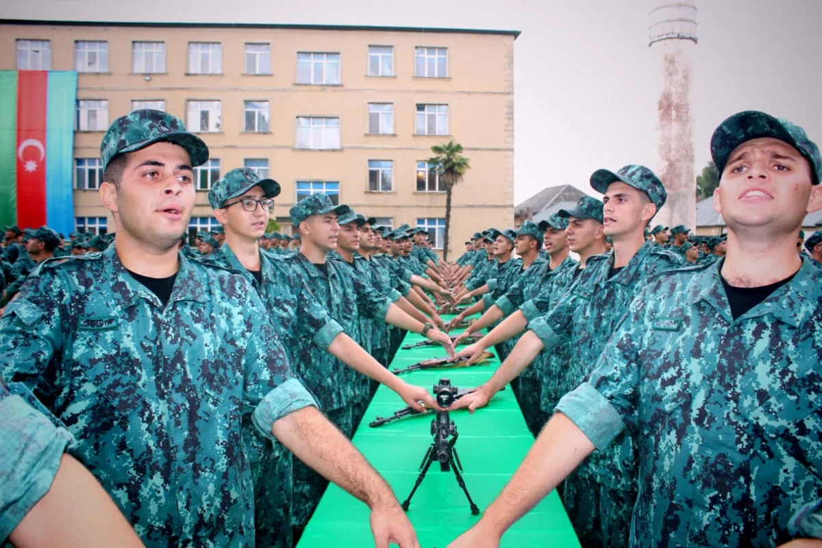 Молодые пограничники Азербайджана приняли военную присягу