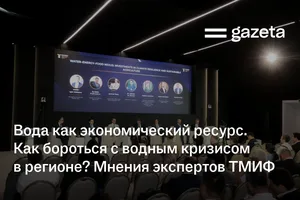 Вода как экономический ресурс. Как бороться с водным кризисом в регионе? Мнения экспертов ТМИФ