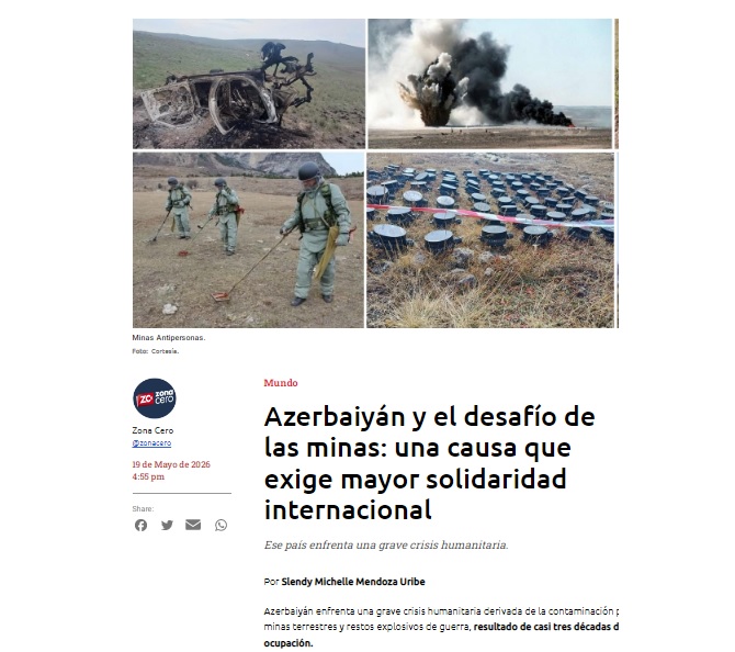 Колумбийские СМИ отметили опыт Азербайджана в сфере разминирования