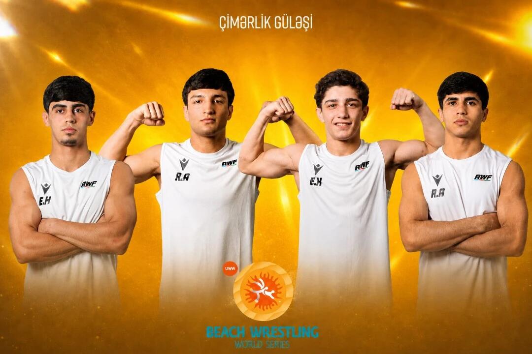 Сборная Азербайджана по пляжной борьбе стала чемпионом Европы