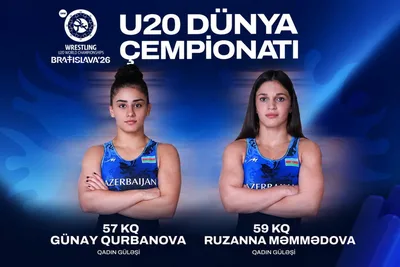 İki azərbaycanlı qadın güləşçi U-20 dünya çempionatının finalında mübarizə aparacaq