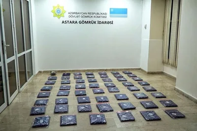Более 25 кг марихуаны пытались провезти через Азербайджан из Ирана в Россию-ФОТО-ВИДЕО