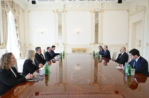 Президент Ильхам Алиев принял члена Комитета по иностранным делам Сената США (ФОТО/ВИДЕО)