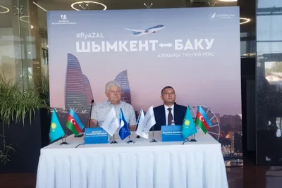 AZAL выполнил первый рейс в Шымкент