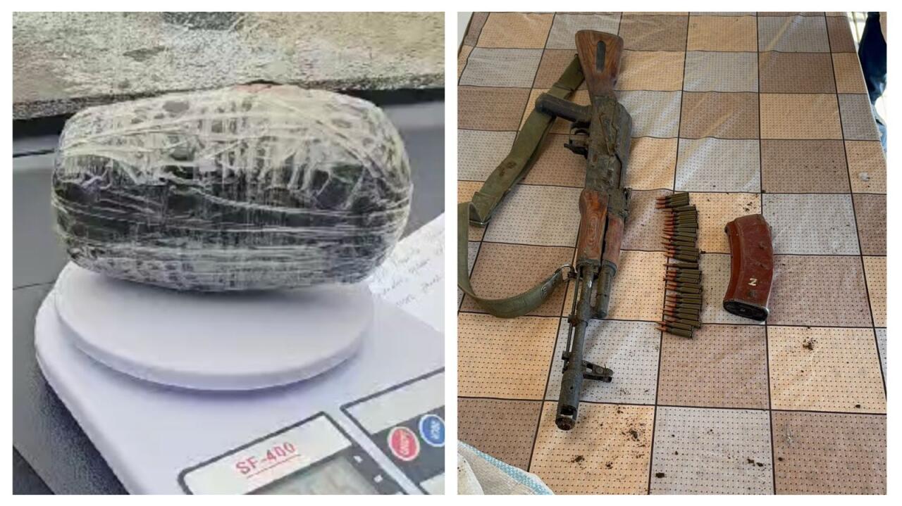 Polis ötən gün 23 kiloqrama yaxın narkotik və 8 ədəd odlu silah aşkarlayıb