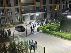 Пожар в жилом комплексе в Баку