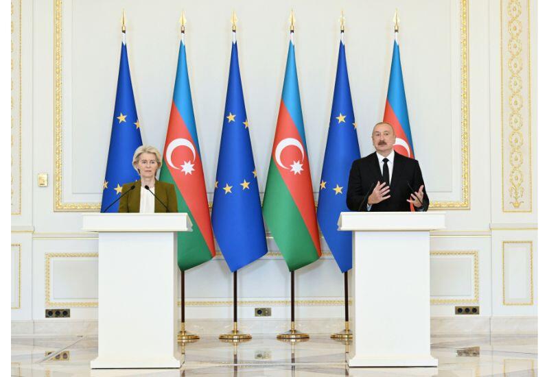 Prezident İlham Əliyev: Bu gün qaz ixracımız yarısı Avropa İttifaqına üzv dövlətlərin payına düşür