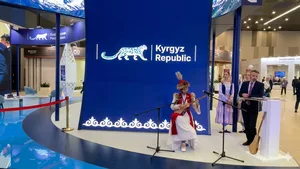 Впервые на полях ПМЭФ открыли стенд Кыргызстана