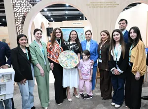 Лейла Алиева и Арзу Алиева ознакомились с выставкой Urban Expo
