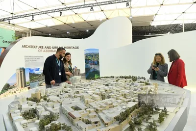 Павильон Азербайджана на выставке Urban Expo - ФОТОРЕПОРТАЖ