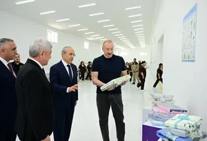 В городе Ходжалы сдан в эксплуатацию "Карабахский текстильный дом"