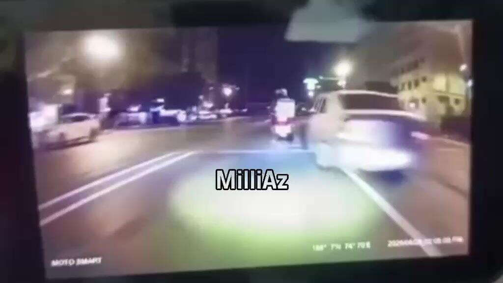 Bakıda sürücü motosikletçini vuraraq qaçdı