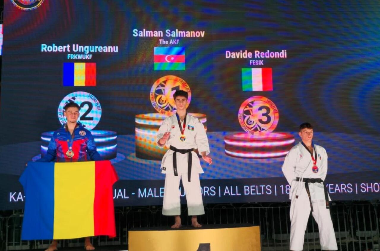 Сборная Азербайджана по каратэ завоевала четыре медали на чемпионате мира в Румынии