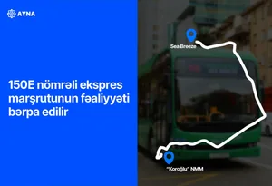 Bu istiqamətdə marşrutun fəaliyyəti bərpa olunur