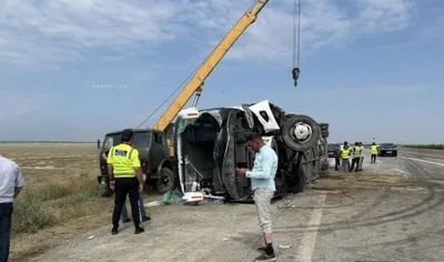 На дороге Баку-Газах пострадал 21 человек