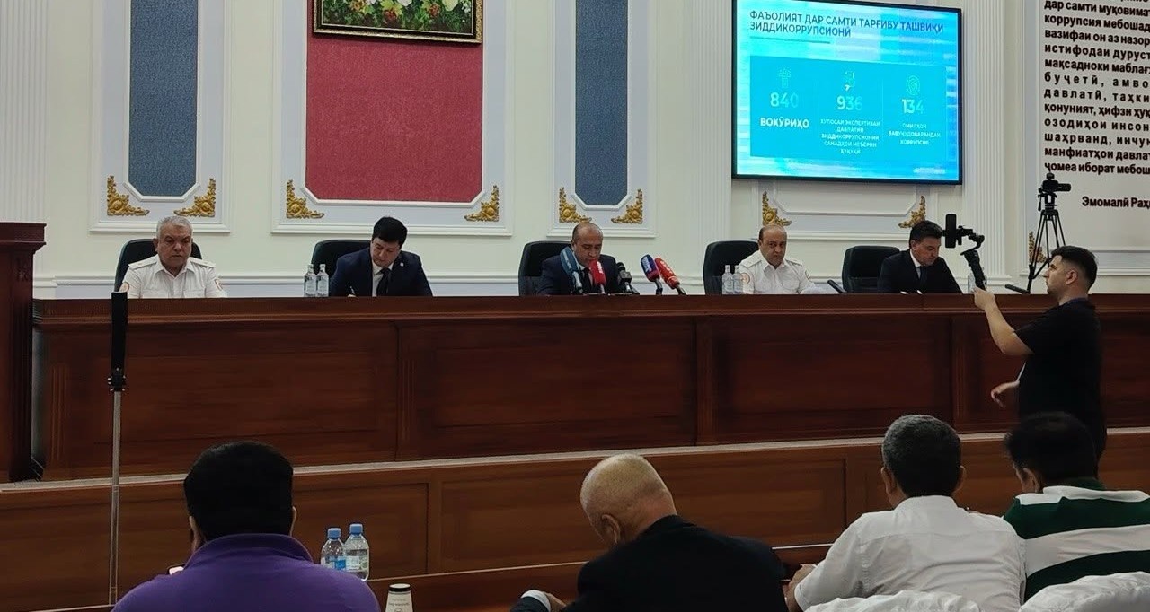 В Таджикистане за полгода выявили более 1,3 тыс. коррупционных и экономических преступлений
