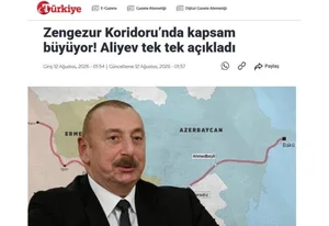 Prezident İlham Əliyevin Zəngəzur dəhlizi ilə bağlı fikirləri Türkiyə mediasının diqqət mərkəzindədir