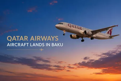Самолет Qatar Airways совершил посадку в Баку в качестве запасного аэродрома