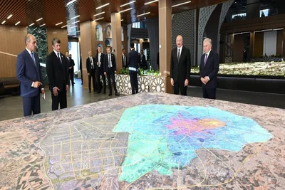Президенту Азербайджана представили проект «Новый Ташкент» в Узбекистане-ВИДЕО