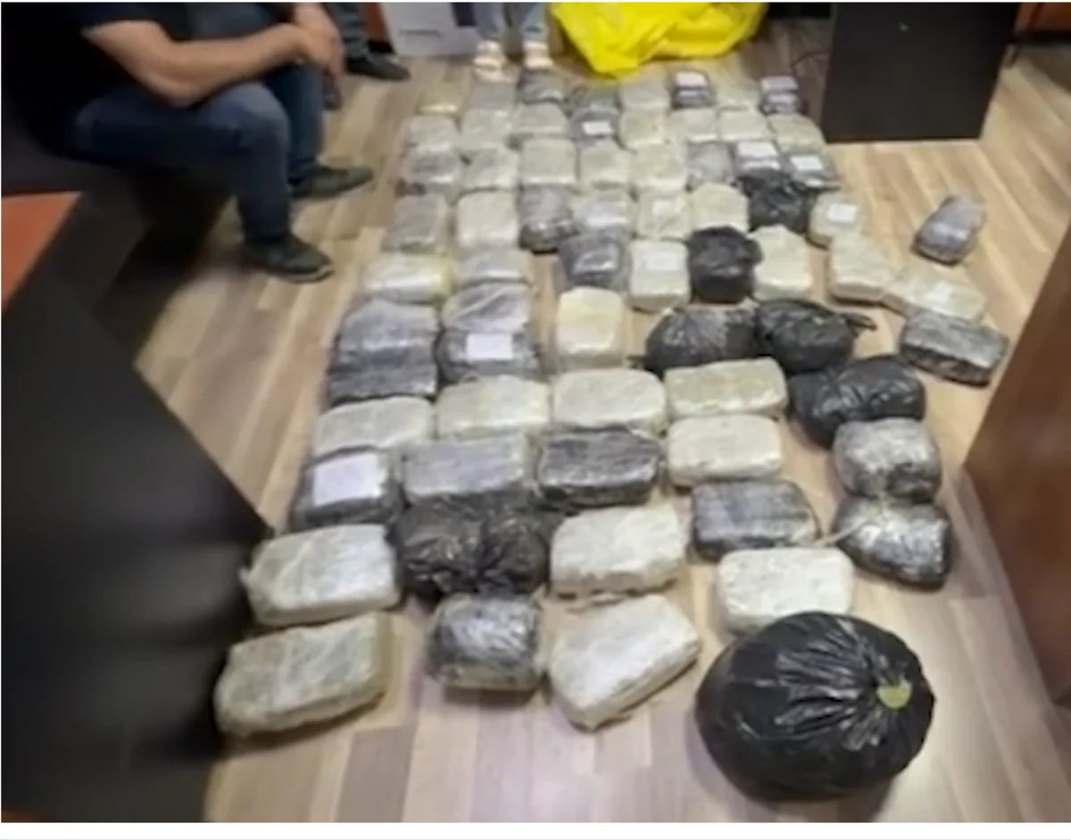 Полиция изъяла 72 кг наркотиков, переправленных в Азербайджан на параплане