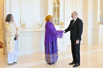 Амина Мохаммед у Ильхама Алиева