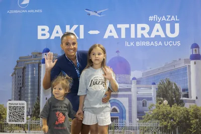 Azerbaijan Airlines успешно выполнила первый рейс в Атырау (ФОТО)